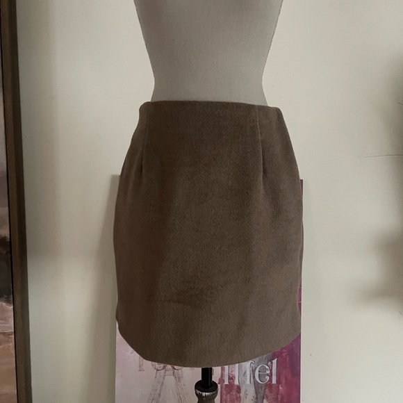 OAK + FORT Heather Brown Mini Skirt - Picture 1 of 4